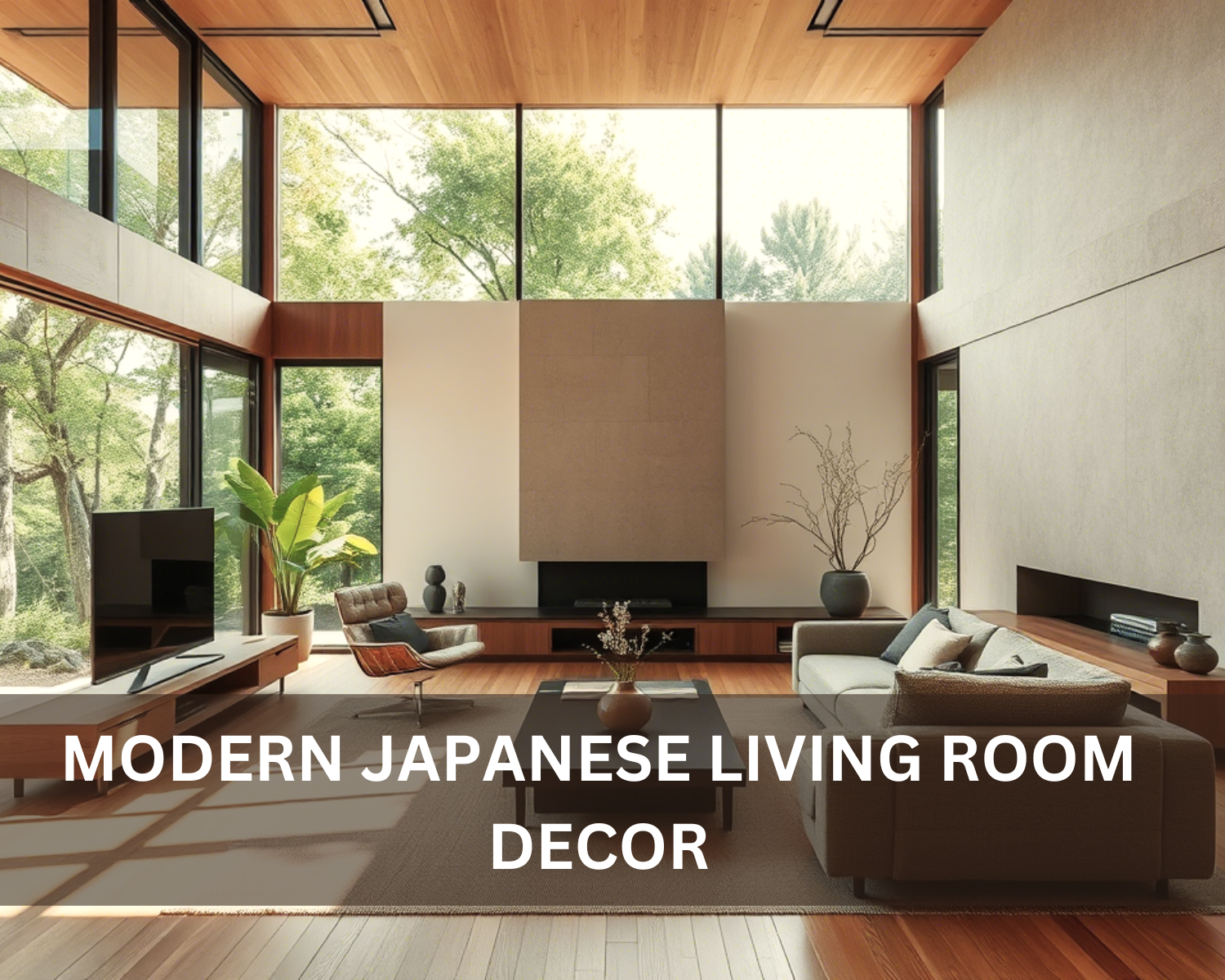 Modern Japanese Living Room Decor