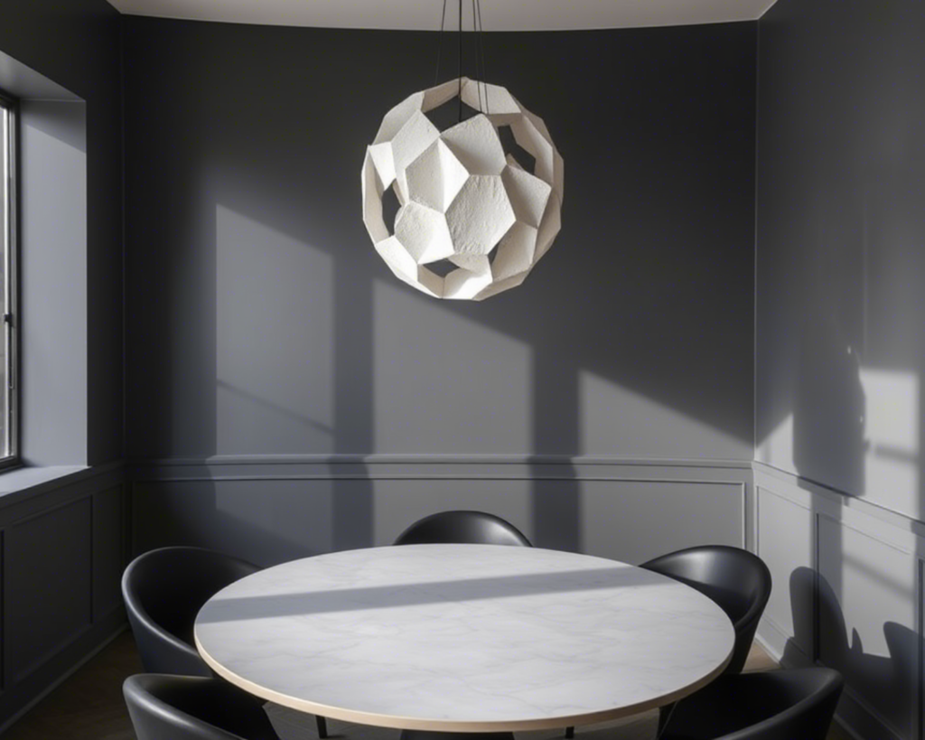 Minimalist Lunar Dining Alcove