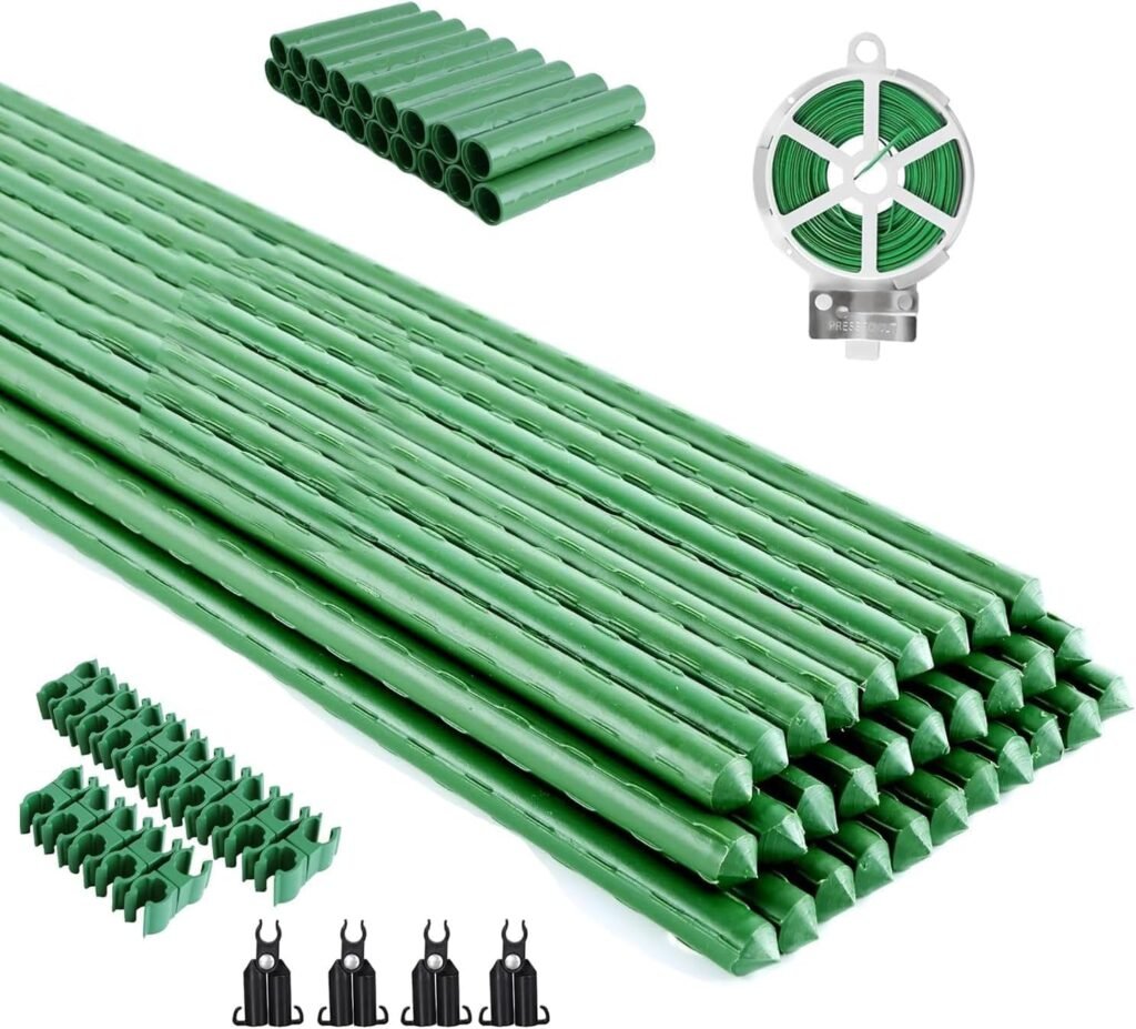 BOTINDO Garden Stakes 60 Pack 16 Inch