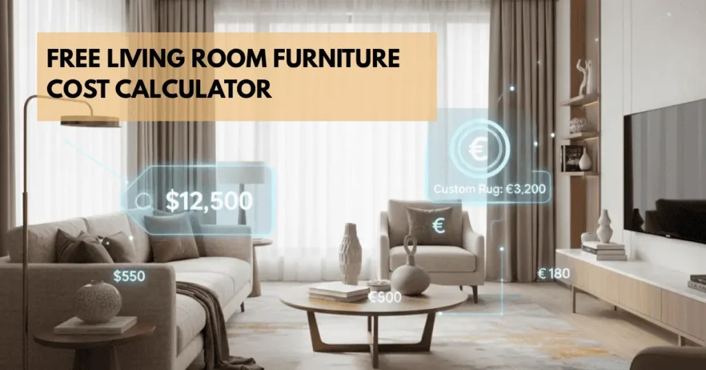 Free living room furniture cost calculator