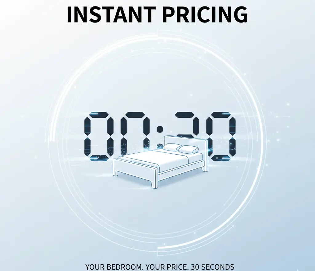 instant bedroom furniture price estimate calculator 30 seconds.